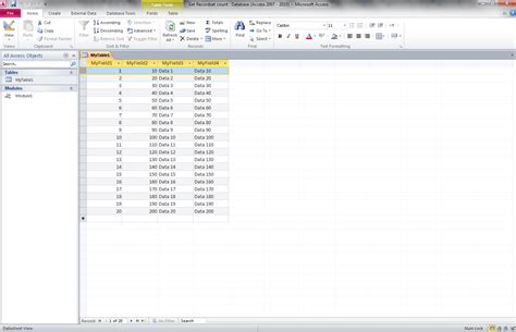 recordset recordcount.